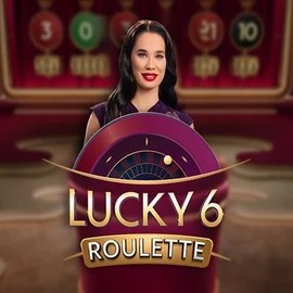 Lucky 6 Roulette online game logo by Pragmatic Play on spinogambino-casino.eu.com