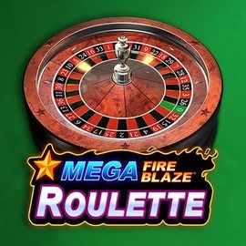 Mega Fire Blaze Roulette slot logo by Playtech at SpinoGambino Casino