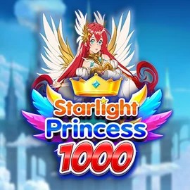 Slots logo of Starlight Princess 1000 from Pragmatic Play at SpinoGambino Casino